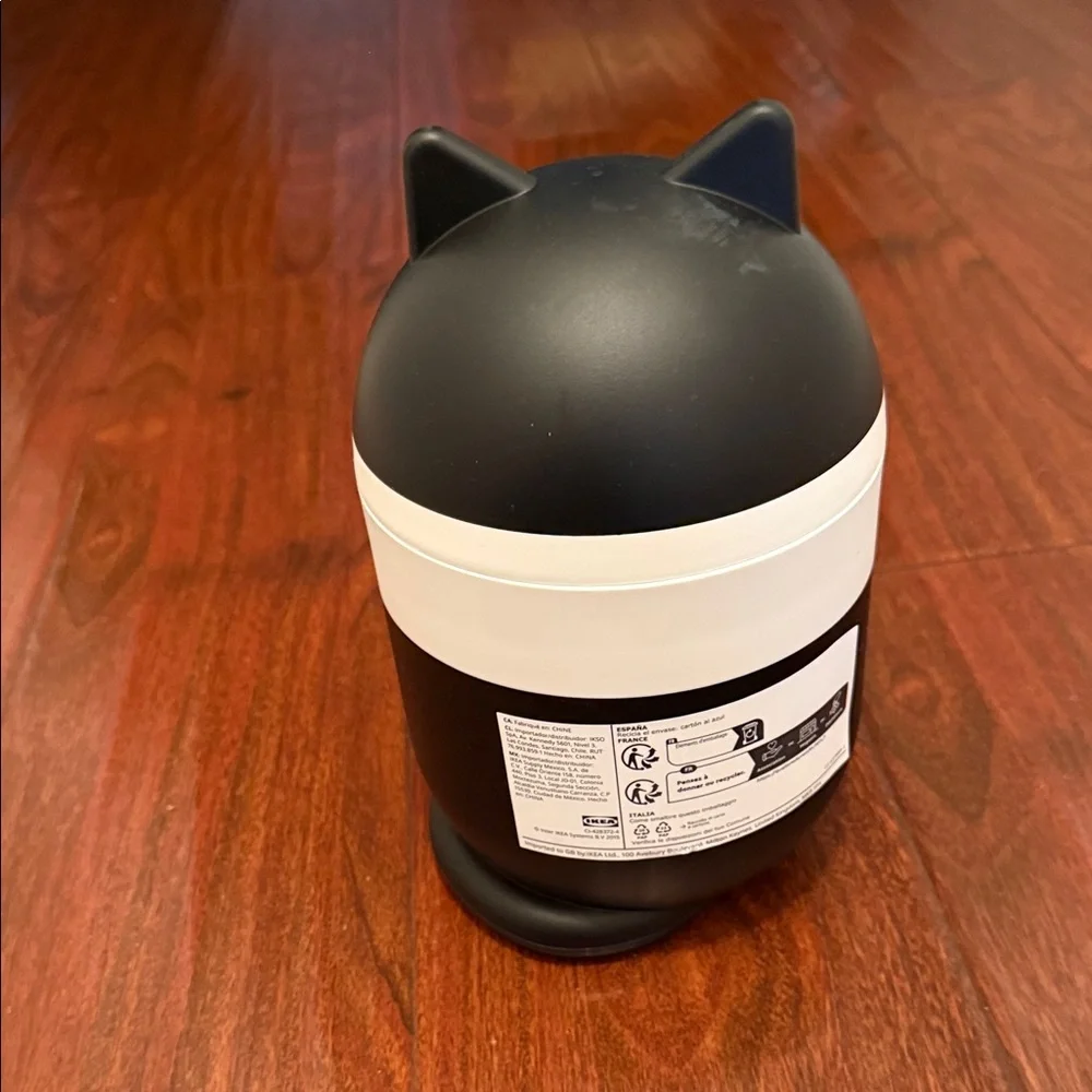 IKEA Limited Edition - Gresjsimojs Black and White Cat storage with lid NWT - Picture 4 of 9